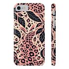 Pink Leopard Print Art Nouveau iPhone 15 Case