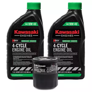 Kit de cambio de aceite de motor Kawasaki original OEM 99969-6296 49065-7010 10W40-4 ciclos - Imagen 1 de 1