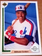 1991 Upper Deck #60 Wilfredo Cordero Montreal Expos TOP PROSPECT ⚾ FREE SHIPPING