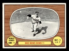 1967 Topps Baseball #151 World Series Game #1 (Moe Mows Down 11) EX *d3