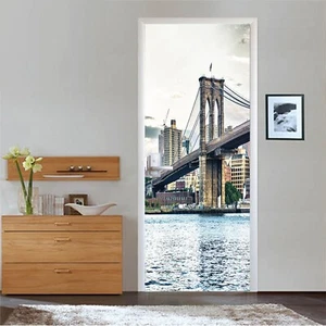 3D Classic Bridge I8714 Door Wall Stickers Wall Murals Wall Print Deco Erin 2023 - Picture 1 of 11