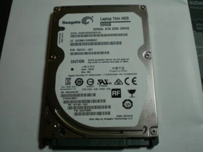 interne Festplatte Seagate 500GB SATA III 2,5 Zoll 7200RPM  PS3/PS4 PC Laptop - Bild 1 von 3