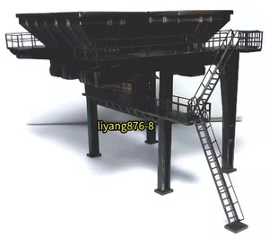 1/87 HO Ratio Train Railway Coal Machine Funnel Assemble Model Kit Not Colored - Picture 1 of 4