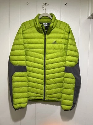 Chaqueta acolchada Salomon Clima Wind cremallera completa para hombre talla grande senderismo al aire libre Foto 1 de 4