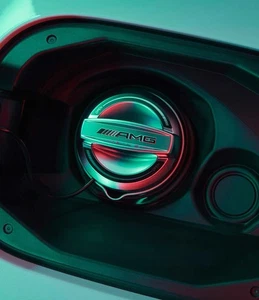 Mercedes AMG 55 Edition Chrome Fuel Filler Cap Genuine OEM New Without Box - Bild 1 von 5