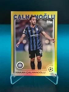 2024-25 Topps UEFA Club Competition Hakan Calhanoglu Yellow /175 Card  - Picture 1 of 2