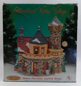 Heartland Owell 2001 Valley Village Porcelain Lighted Red Lion Inn Restaurant - Picture 1 of 13