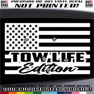 TOW TRUCK DRIVER Vinyl Decal Sticker Owner Business Professional Blue Collar USA - Picture 1 of 7