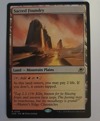 Sacred Foundry NM Magic the Gathering Edge of Eternities MTG - Image 1 of 2