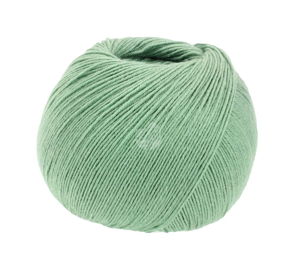 Wolle Kreativ! Lana Grossa - Meilenweit 100g Seta Fb. 29 resedagrün 100 g - Bild 1 von 1