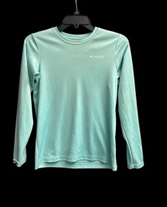 Columbia Omni-Shade Size M 10/12 light green Long Sleeve Pullover Shirt - Picture 1 of 6