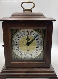 Vintage Brown Decorative Analog Display Roman Numerals Bracket Clock - Picture 1 of 7
