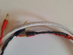 Black Rhodium Aero Space Tech AST100 X3 Speaker Cable 2.6 M Pair - Picture 1 of 4