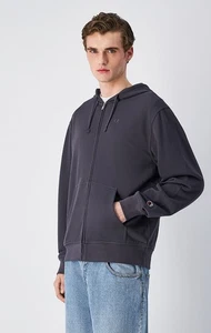 CHAMPION UOMO FELPA FULLZIP CAPPUCCIO COTONE GARZATO art. 220786 VS517 - Picture 1 of 4