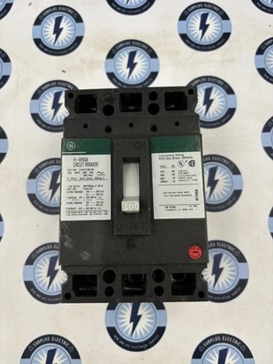 GE THED136100 Circuit Breaker 100 Amp 600 Volt 3 Pole  25KA - Image 1 of 4