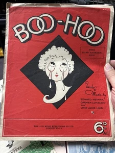 Confezione da 3 spartiti musicali UK di vari anni (Boo Hoo è 11x14) - Foto 1 di 3