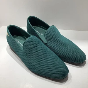 UUBARIS Herren Dk. Grüne Halbschuhe elegante Slipper Luxus Strick Wanderschuhe Größe 10M - Bild 1 von 8