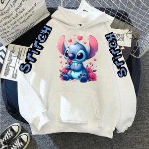 Disney Stitch Felpa con Cappuccio Adulto Maglione Invernale per Ragazzo Ragazza Donna Uomo - Foto 1 di 8