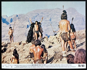 WHEN DINOSAURS RULED THE EARTH Original Movie Lobby Card Hammer Horror Adventure - Picture 1 of 1