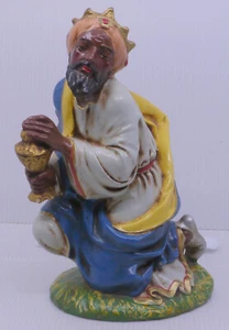 VINTAGE FONTANINI ITALY PAPER MACHE WISE MAN NATIVITY FIGURINE, 12-IN. SCALE - Picture 1 of 7