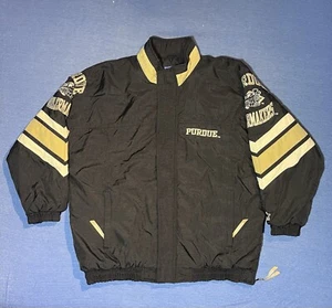 Vintage Starter Purdue Boilermakers NCAA Jacket Size 2XL Full Zip 90s - Picture 1 of 15