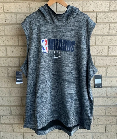 Nike NBA Washington Wizards Team Issue Warm Up Hooded Vest AV1495-032 - 3XL-TALL Cover