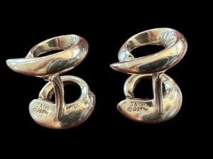 Gemelos Frank Gehry para Tiffany & Co. Sterling 'Morph' círculo de peces 925 - Imagen 1 de 3