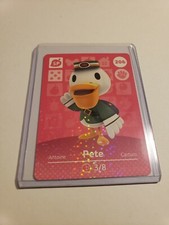 Pete # 206 Animal Crossing Amiibo Card Series 3 MINT NEVER SCANNED!