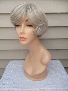 Jon Renau Wig MYSTERY BOB STYLE Color GRAY Shade ~ Modified - Picture 1 of 9