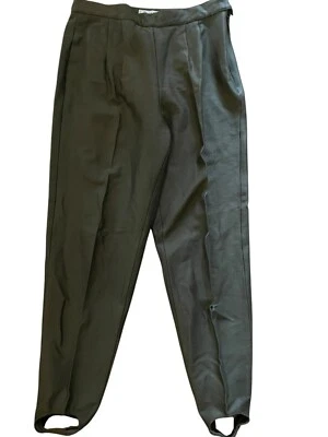 Женские винтажные штаны-стремена Votre Nom оливково-зеленые 10 со средней высотой эластичные - Изображение 1 из 4