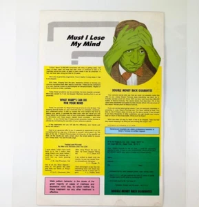 Warp’s Formula 1963 Laminated Vintage Mental Health Cure Promo Ad - Picture 1 of 6