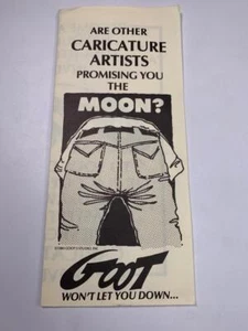1980s GOOT CARICATURE ARTIST Advertisement - Fold-Out Dixie Trend, Cocoa FLORIDA - Picture 1 of 2