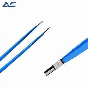 Azatek Reusable Bipolar Forceps Electrocautery Cable European Bayonet 20cm - Picture 1 of 6