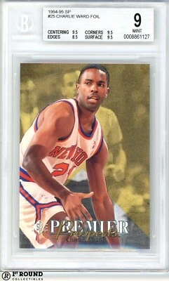 Tarjeta de novato Charlie Ward RC BGS 9+: 1994-95 SP Foil Highest Subgrades #25 POP 2 Foto 1 de 3