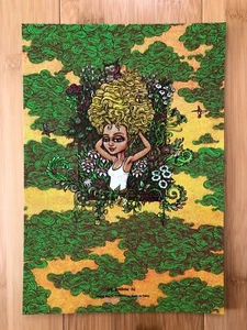 Marq Spusta, Her Window, Absinthe, Mini Art Print - Picture 1 of 1