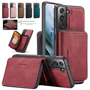 For Samsung Galaxy S22 S21 S20 Note10 Detatchable Card Case Leather Wallet Cover - Picture 1 of 57