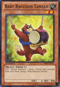 Baby Raccoon Tantan - SHSP-EN015 - Common - Mixed Editions - YuGiOh - Picture 1 of 4