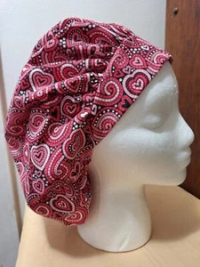 Heart's Allover Medical Surgical Bouffant Scrub Hat - Picture 1 of 2