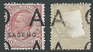 1923 SASENO EFFIGIE 10 CENT DEMONETIZZATO MH * - D1 - Imagen 1 de 1
