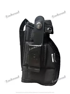 Glock G43X With Laser Attachment Gun Holster with Built-In Mag Pouch - Picture 1 of 5