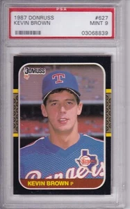 1987 Donruss Kevin Brown PSA 9 MINT - Picture 1 of 2