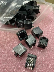 AMP 520425-3 Phone Connector, PCB Mnt, 6 Contacts, Skt, Pc Tail Terminal Qty.3 - Picture 1 of 1