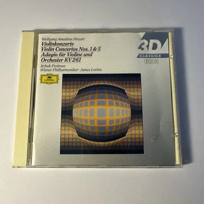 Perlman plays Mozart Viiolin Concertos Nos 1 & 5 VPO Levine DG 427 813 CD - Image 1 of 4