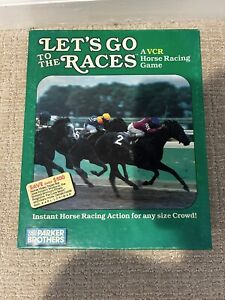 100% COMPLETE 1987 LET'S GO TO THE RACES VCR HORSE RACING GAME BY PARKER BROS