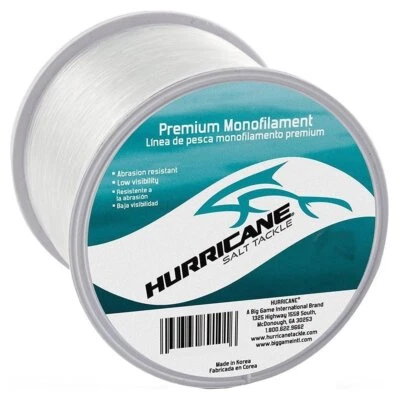 Hurricane Salt Tackle HCM-15 Premium Mono Fishing Line 1750 Yard 15Lb Test Clear - Image 1 of 3