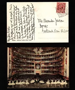 OPC 1906 Milán Italia Interior Teatro Della Scala Circle en Cuadrado Cancelar 45796 - Imagen 1 de 1