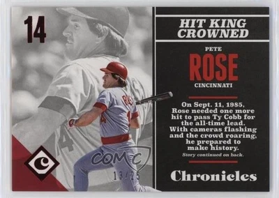 2017 Panini Chronicles Red /25 Pete Rose #61 - Image 1 of 2