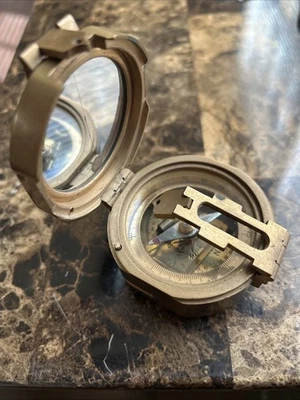 Vintage Stanley London Brass Ships Compass . - Image 1 of 4