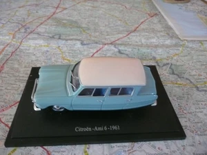 CITROËN Ami 6 1961 Universal Hobbies Série Passion Citroên 1/43 socle - Imagen 1 de 2