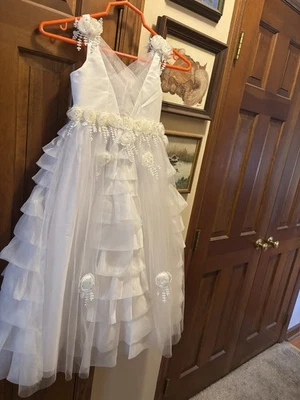 Платье для причастия девочки-цветочницы размер 6 - Изображение 1 из 4